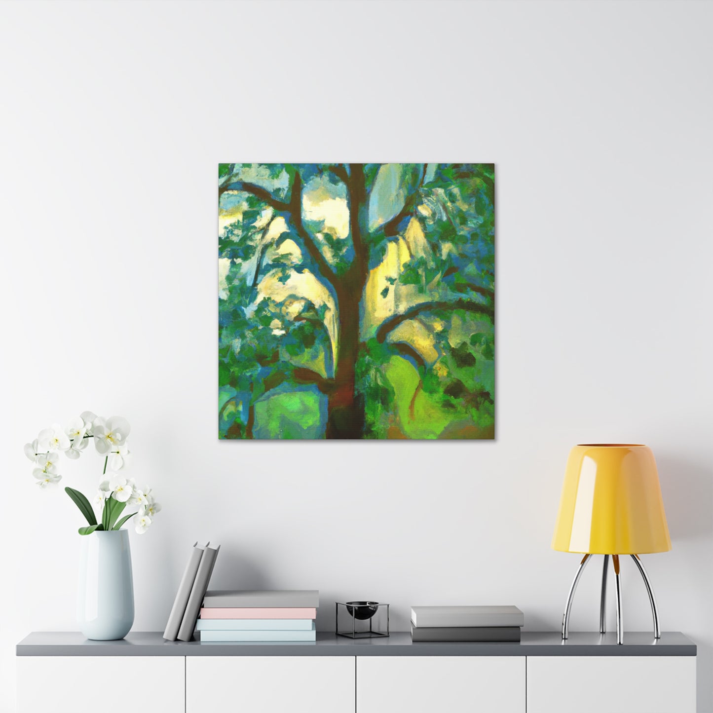 "Elm in Splendid Bloom" - Canvas