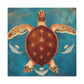 Turtle in the Sea - Canvas