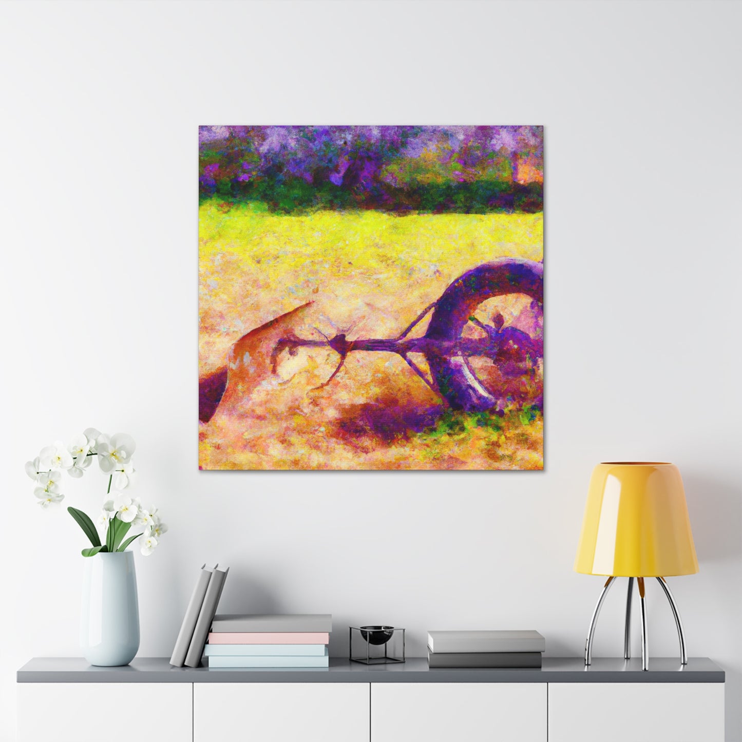 "Disc Harrow Impressionism" - Canvas