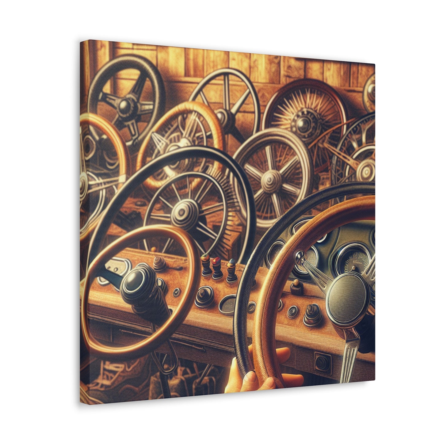 "Wheel Symphony Unveiled" - Canvas