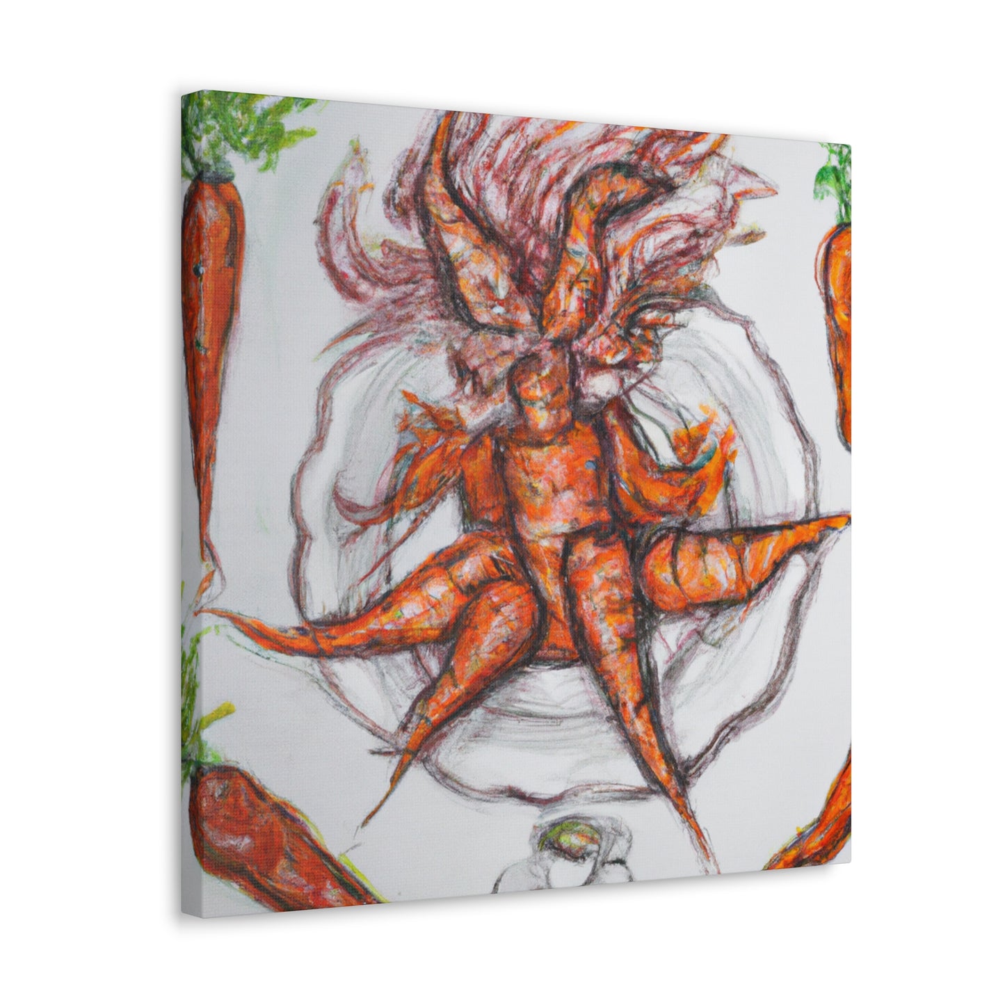 "Carrot Delightful Charm" - Canvas