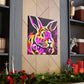 "Rabbit In Bloom Garden" - Canvas