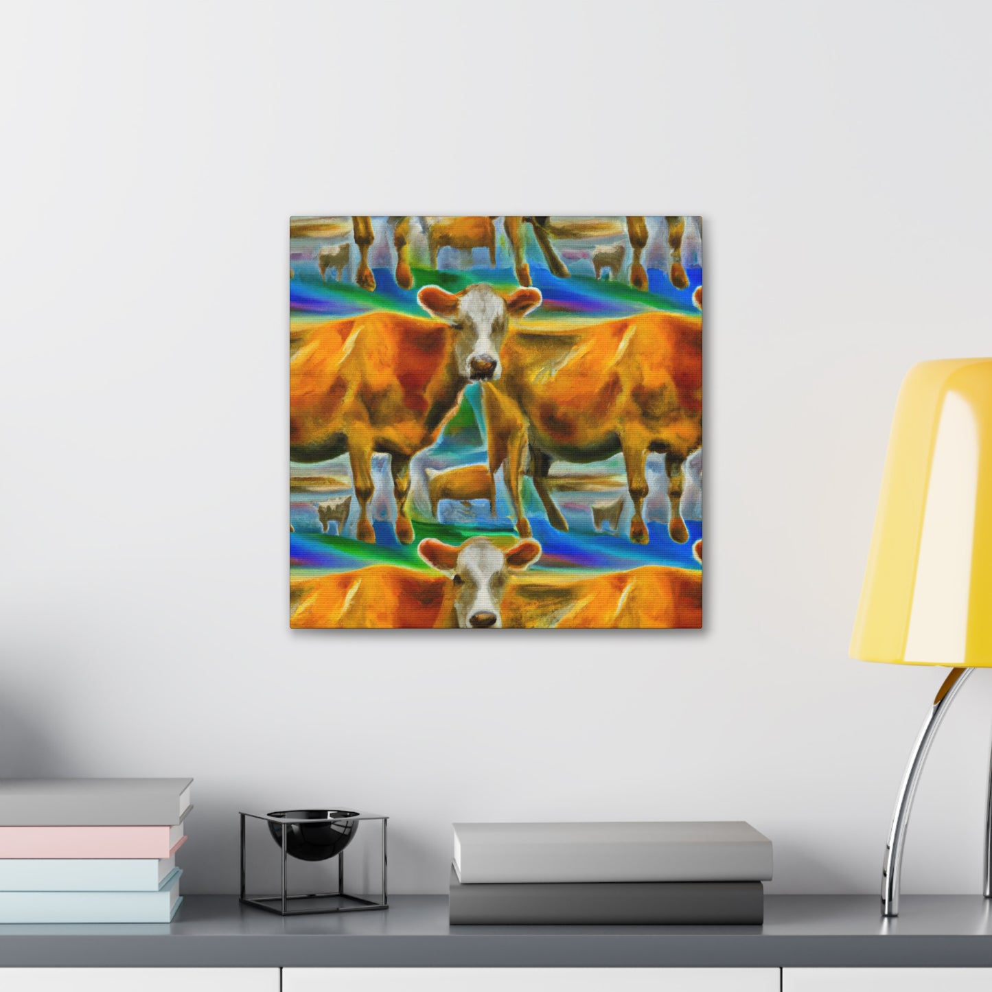 "Jersey Cows in Dreams" - Canvas