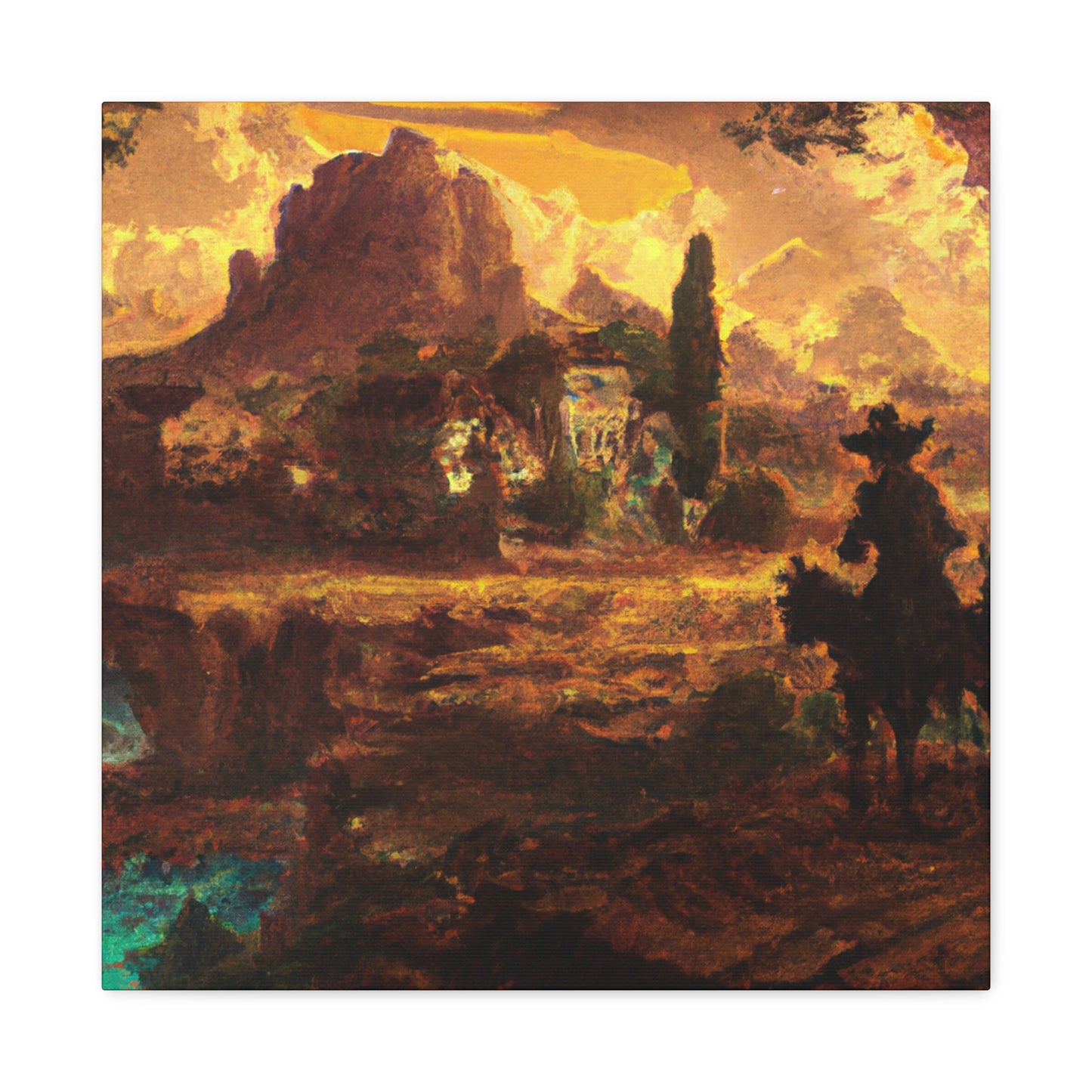 Western Landscape Splendor - Canvas