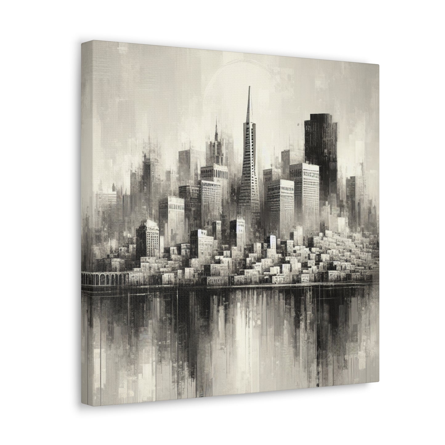 "Cityscape Serenade" - Canvas