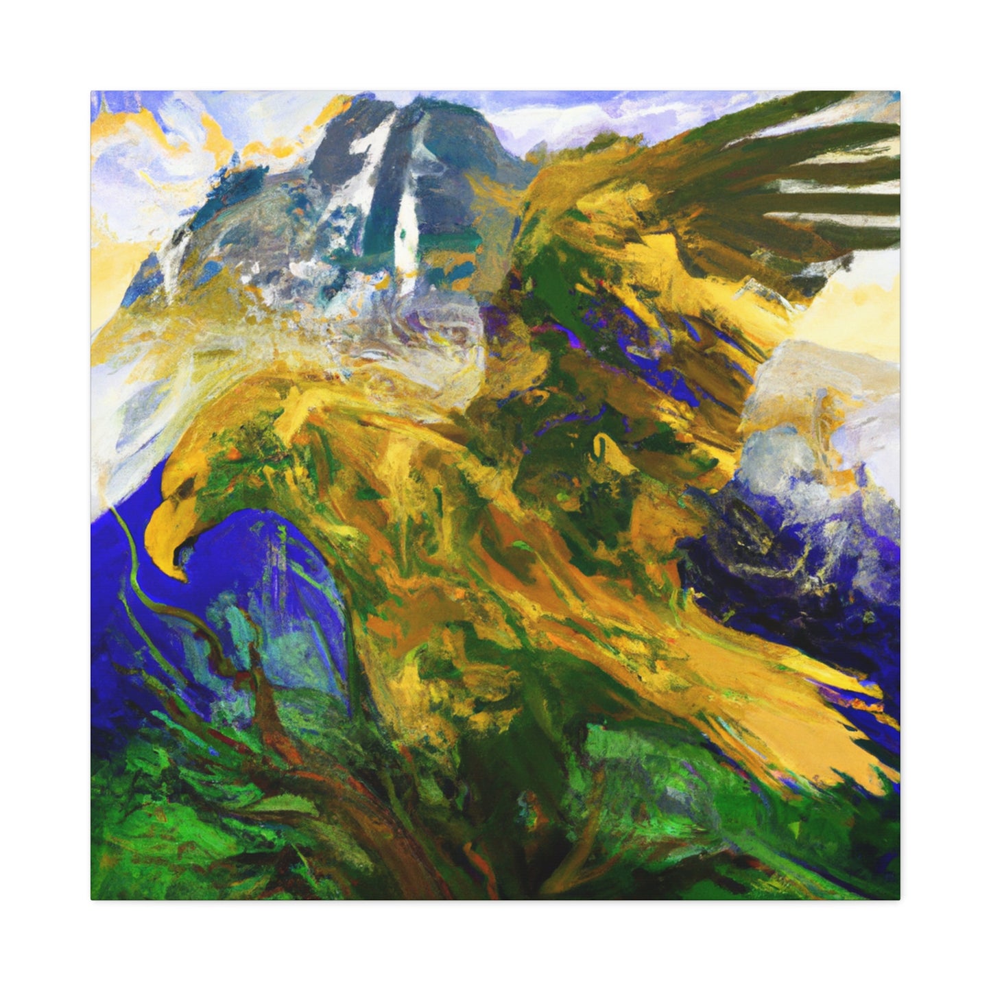 "Golden Eagle Majesty" - Canvas