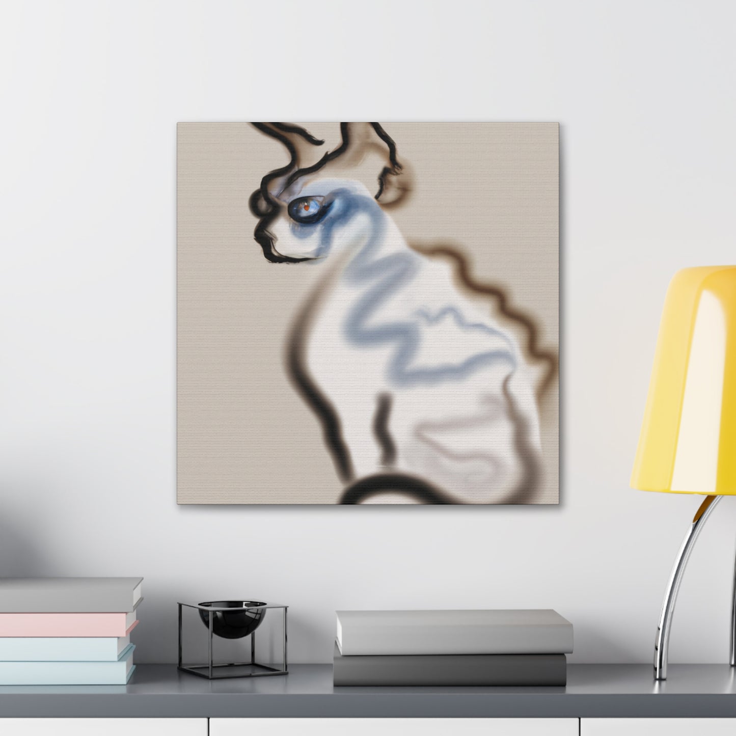 "Devon Rex Minimalism" - Canvas