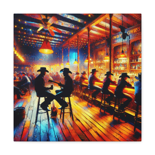 Wild West Saloon Nights - Canvas