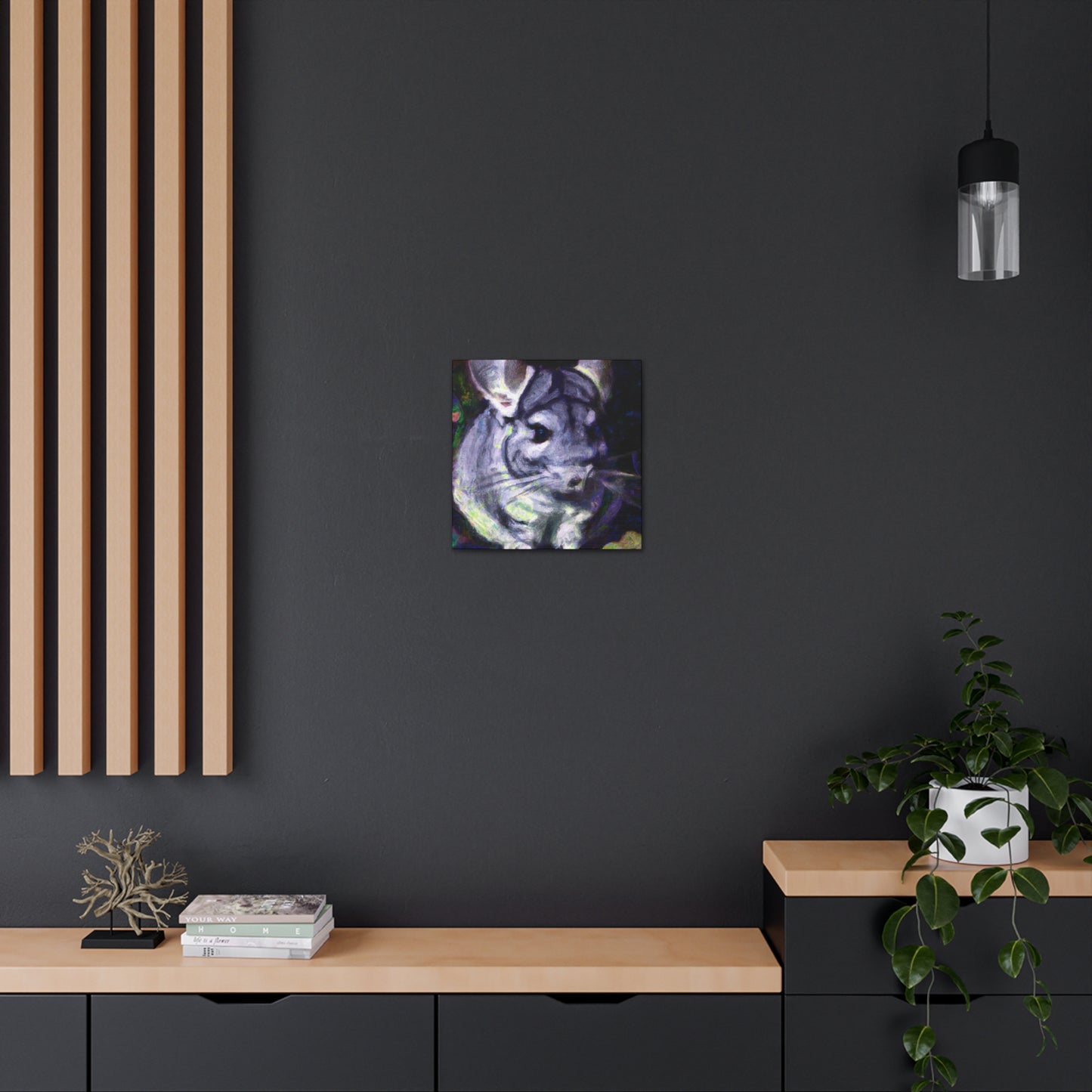 Chinchilla Under Moonlight - Canvas