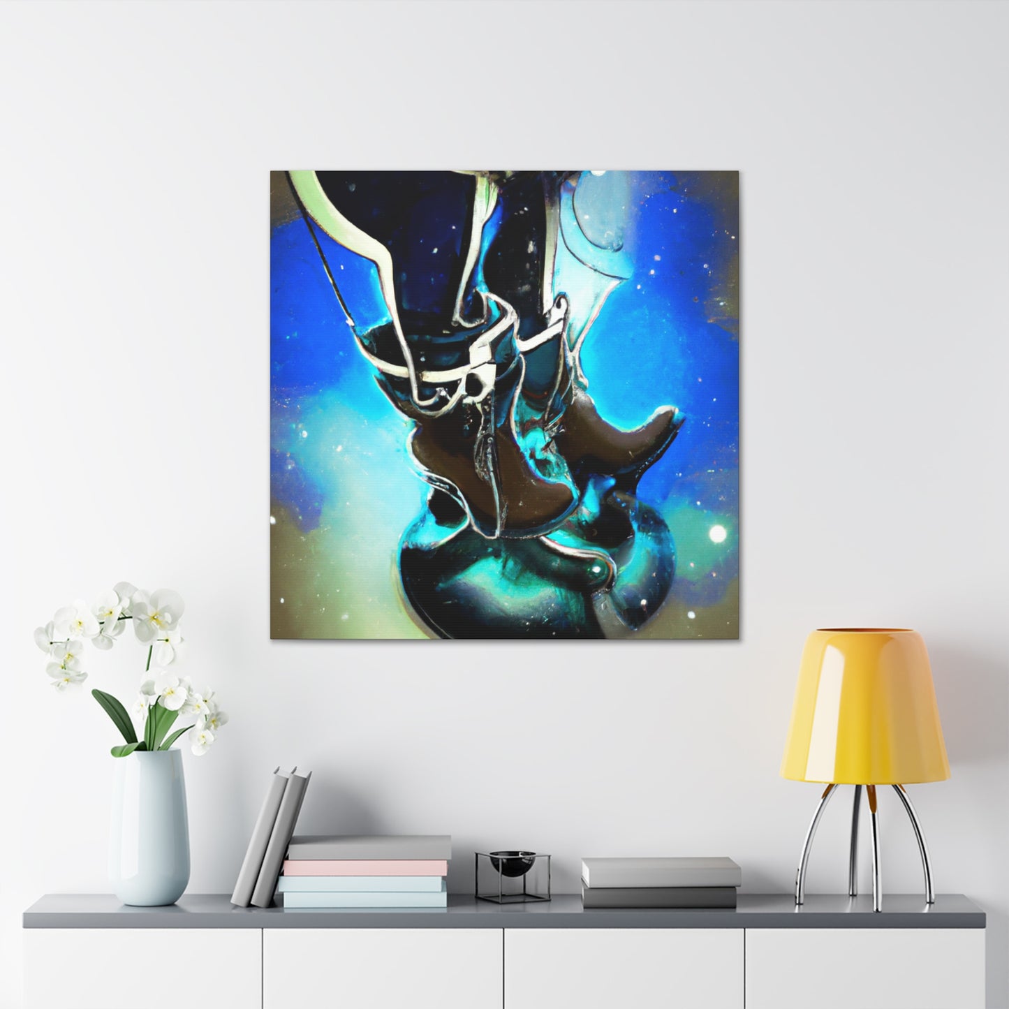 "Stirrup Abstract Explosion" - Canvas