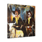 Saloon on Fire Painting - Canvas