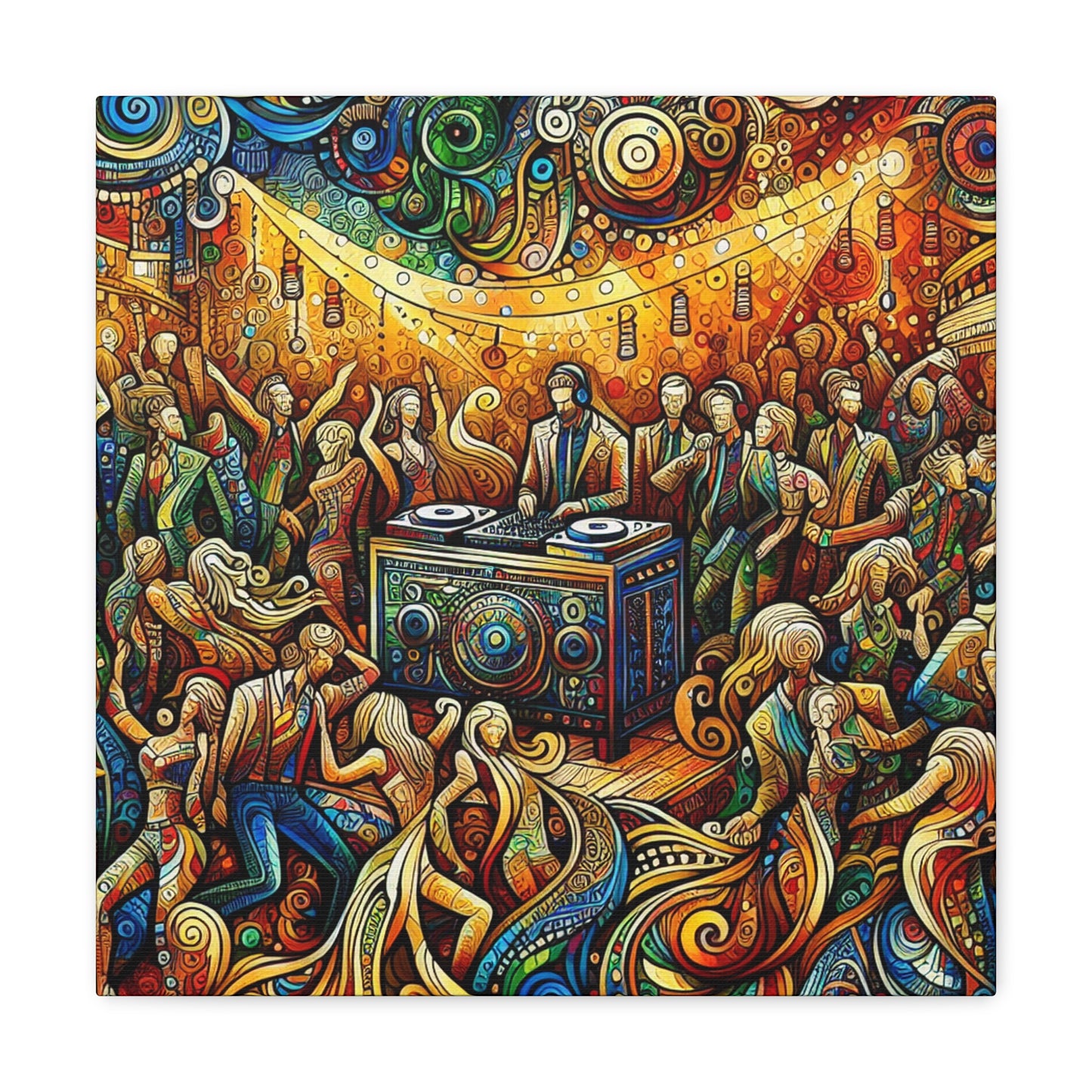 Rhythmic Revelry and Tunes - Canvas