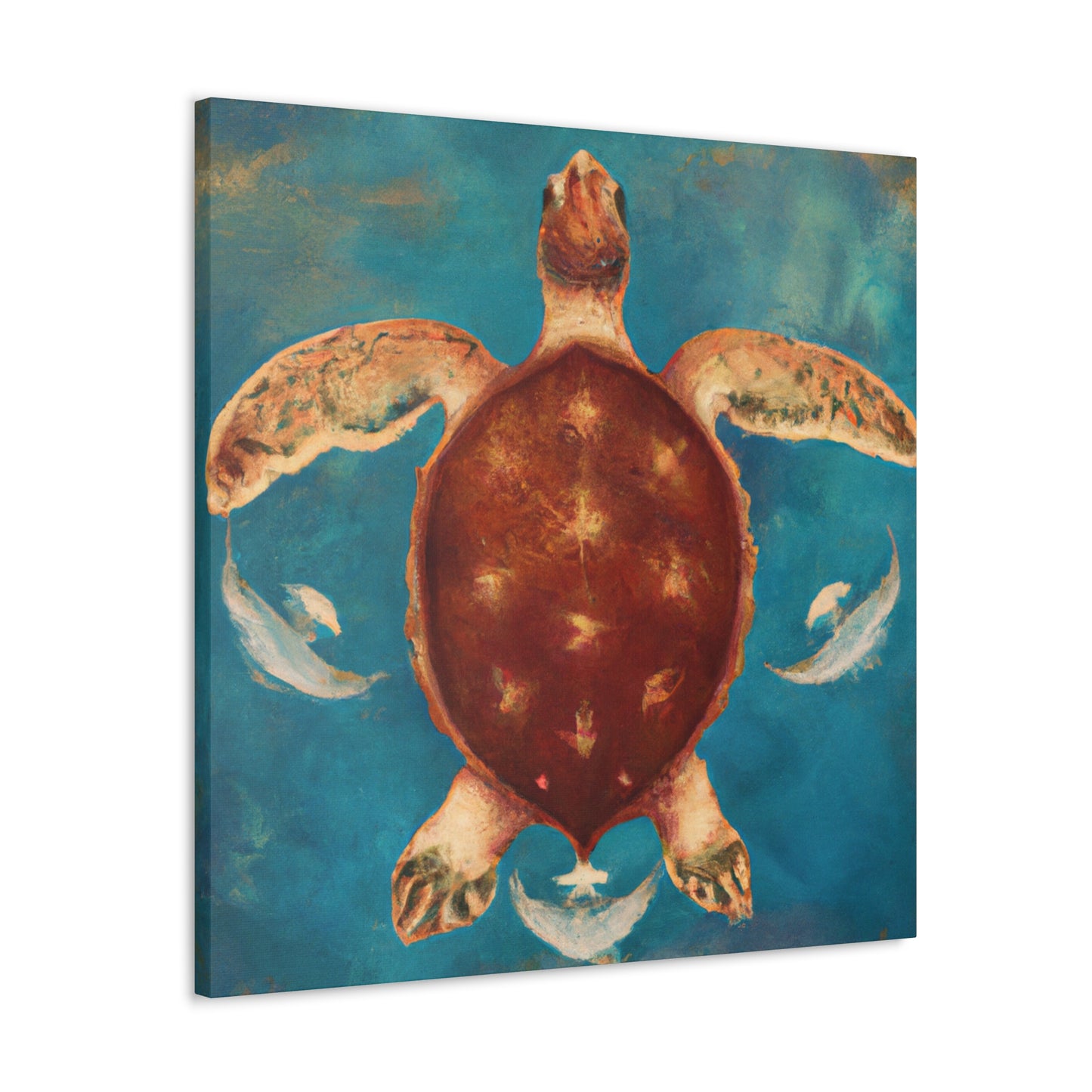 Turtle in the Sea - Canvas