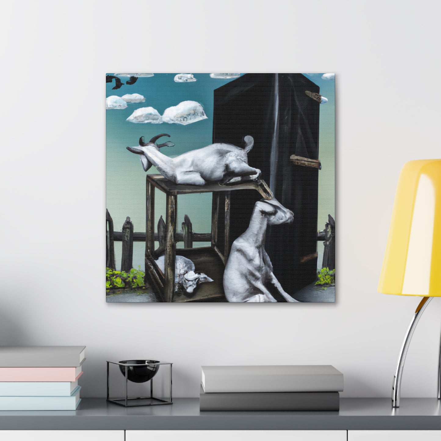 Goat's Surreal Dream - Canvas