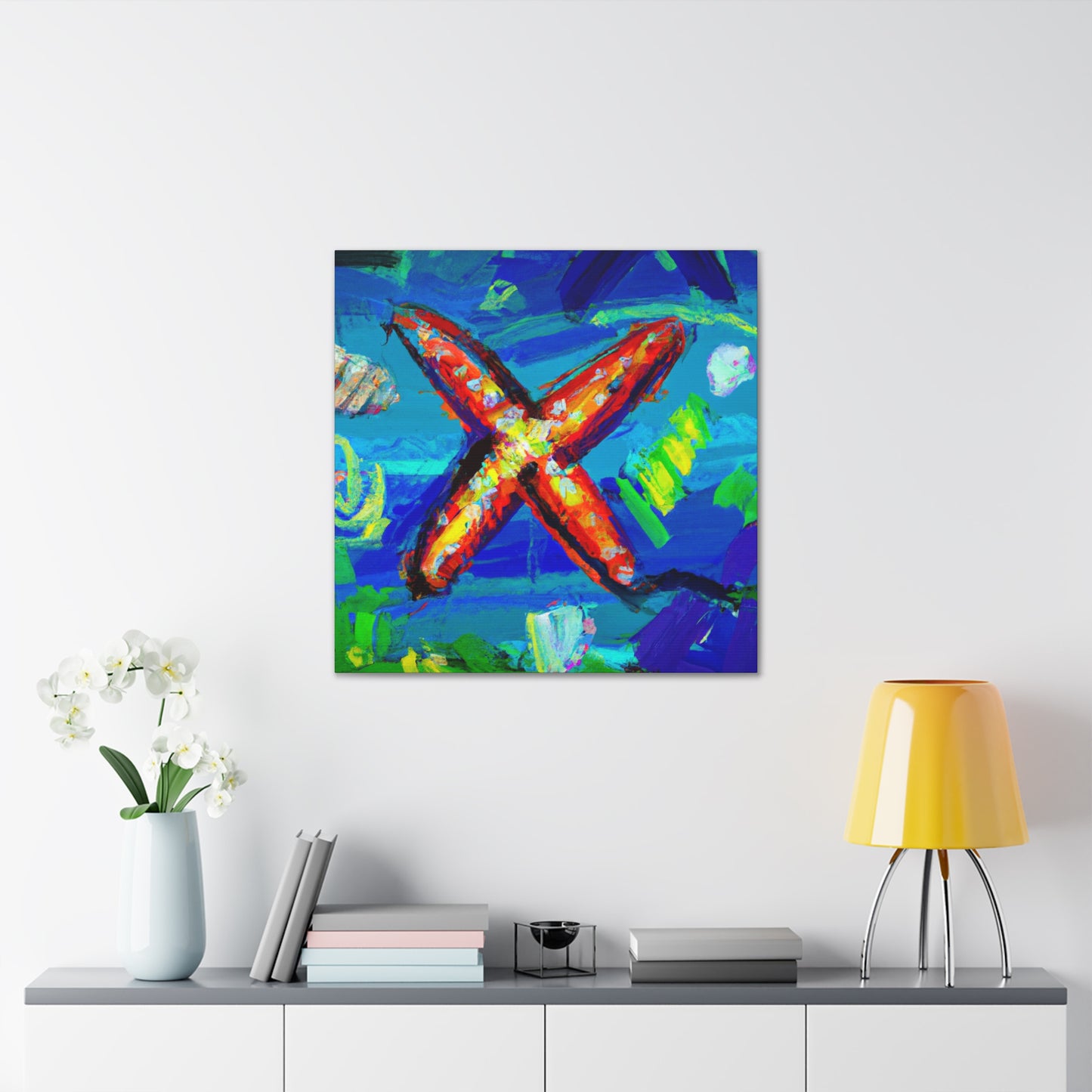 "Starfish in Expressionism" - Canvas