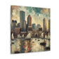 "Harbor Hues of Boston" - Canvas