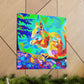 "Squirrel in Fauvism" - Canvas