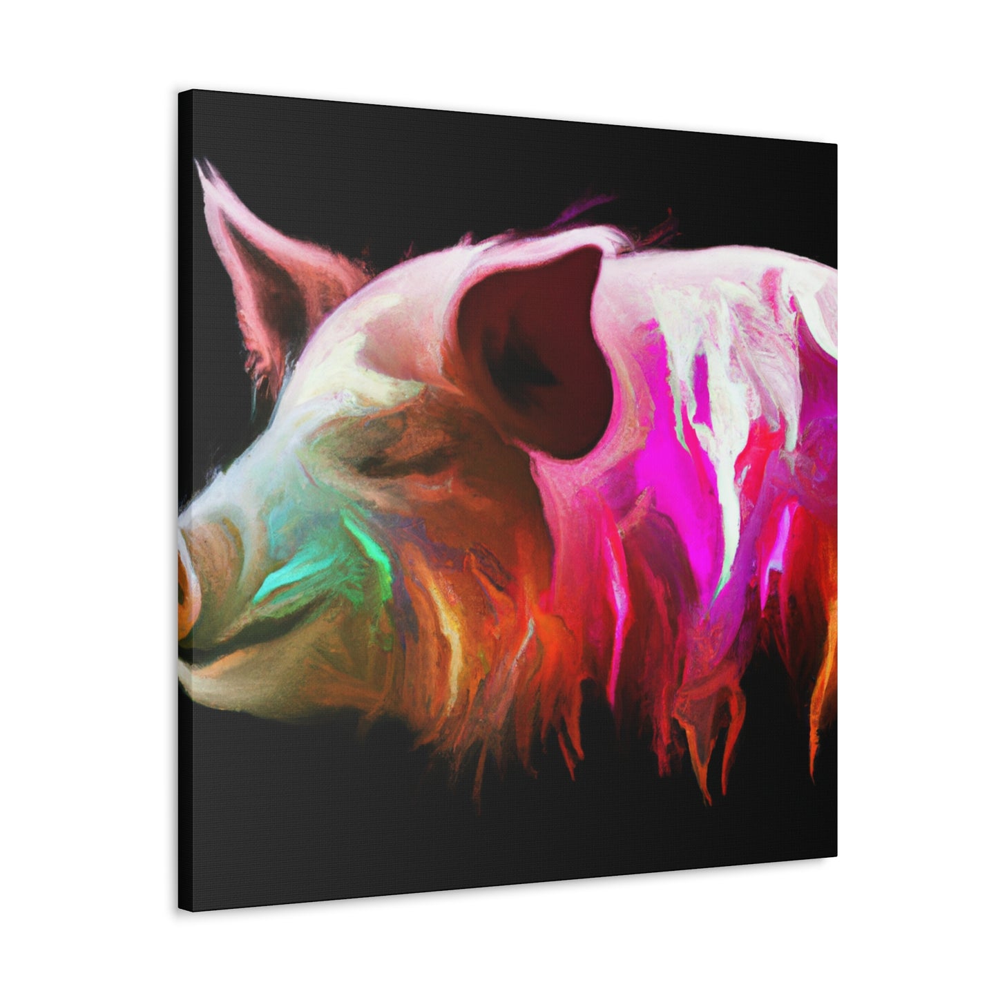 Pig With Personality - Canvas