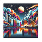 Neon Mirage Nights - Canvas