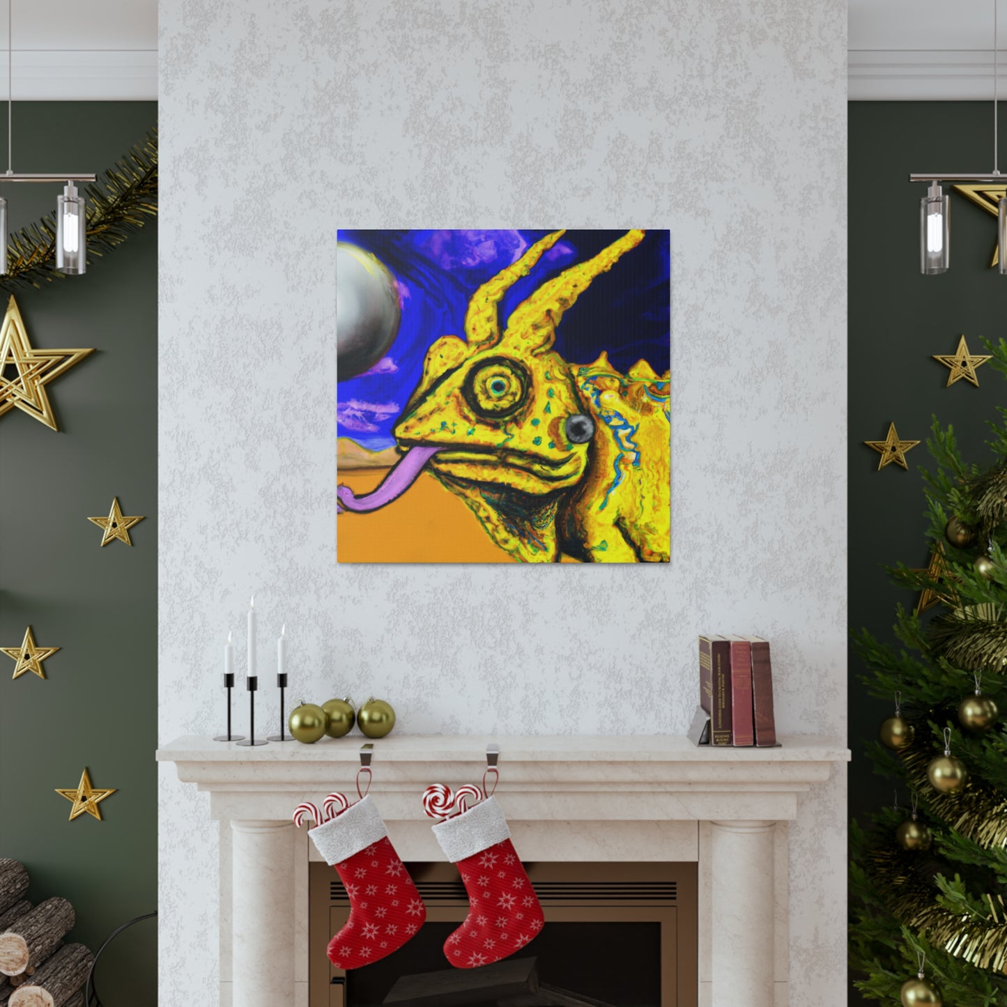 "Horned Lizard Fantasy Dream" - Canvas