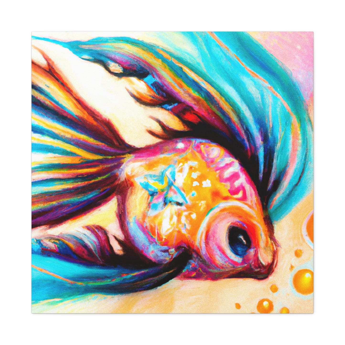 Rainbow Fish Glistening - Canvas