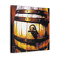 Whiskey Barrel Splendor - Canvas