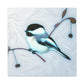 "Chickadee in Art Nouveau" - Canvas