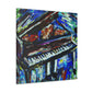 Piano Keys in Bloom - Canvas