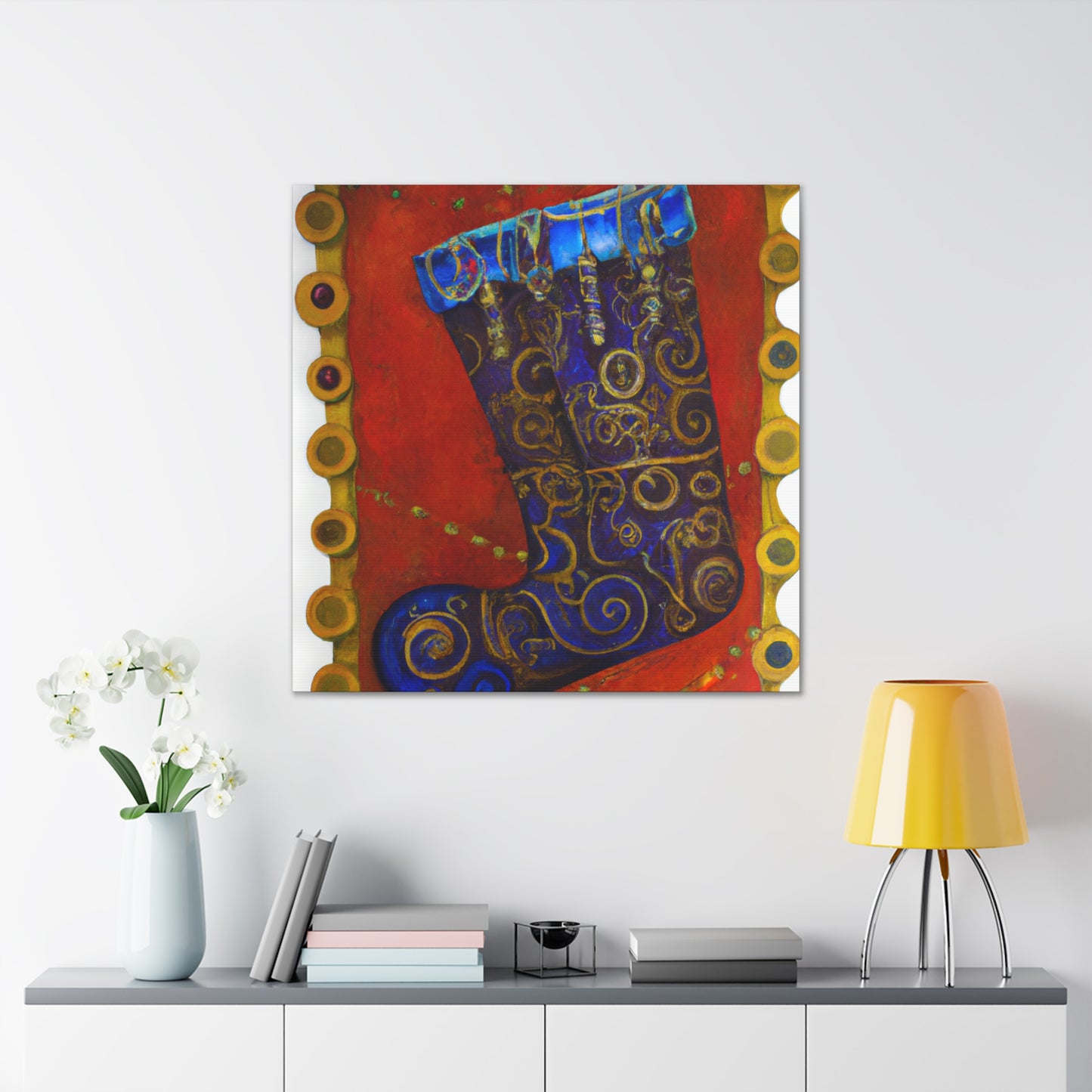 "Steampunk Stockings Flourish" - Canvas