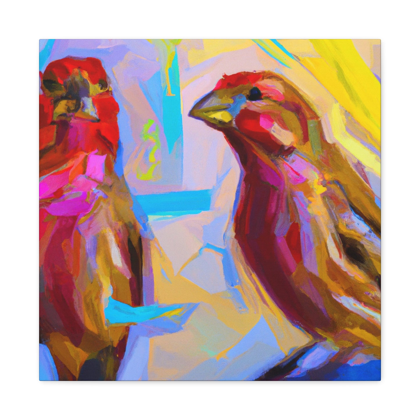 Finch in Expressionism - Canvas