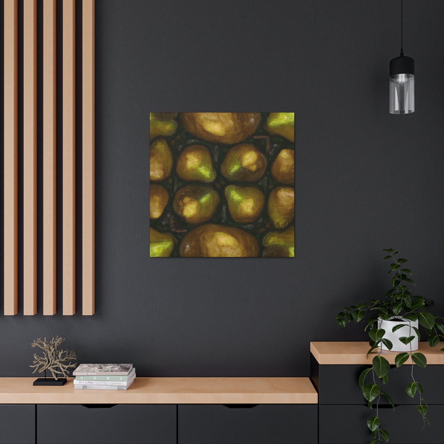 "Pear in Soft Sunrise" - Canvas