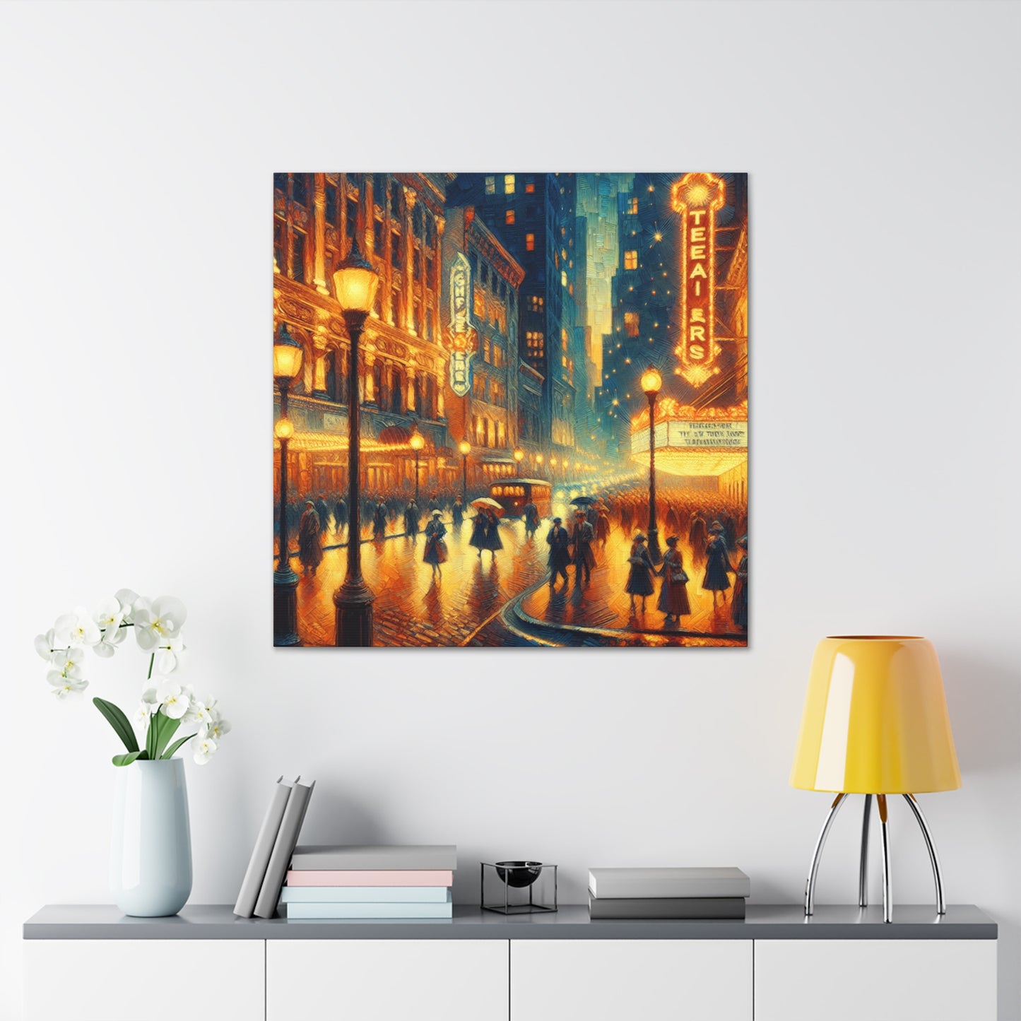 Enchanted Streets of Drama - Canvas