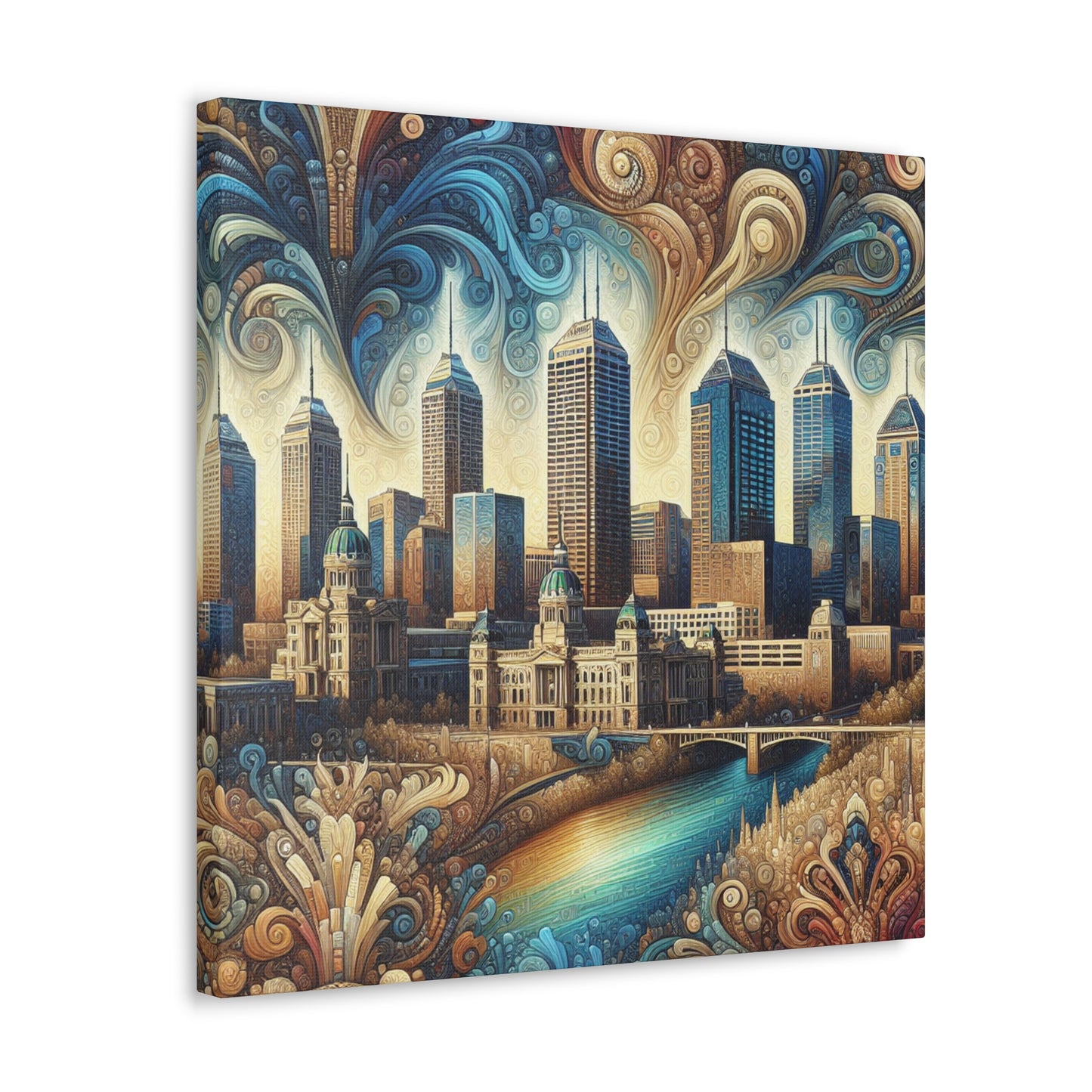 "Indy's Urban Symphony" - Canvas