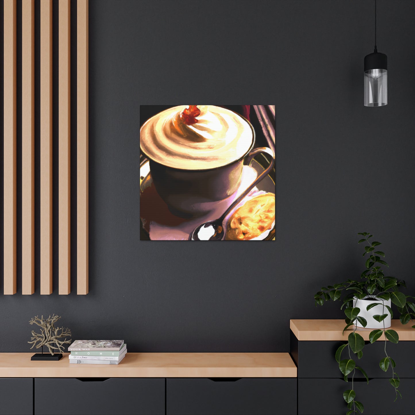 Cafe Cappuchino Splendor - Canvas