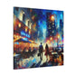 Romantic Evening Stroll - Canvas