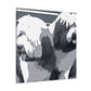 Old English Sheepdog portrait - Canvas