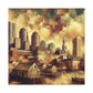 "Boston: Gilded Serenity Awakens" - Canvas