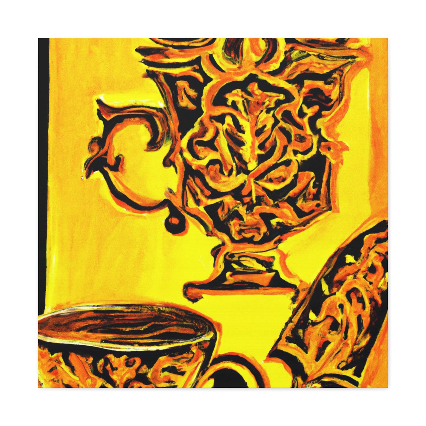 "Coffee's Delightful Aroma" - Canvas