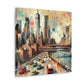 "Concrete Jungle Serenade" - Canvas