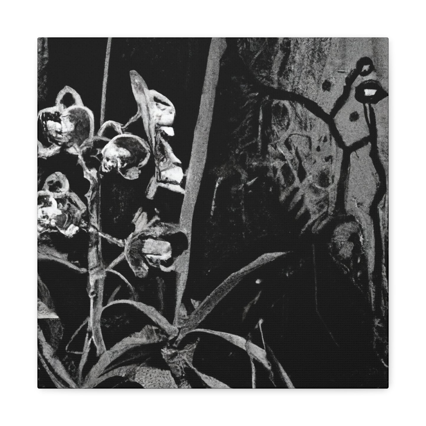 Orchids in Monochrome - Canvas