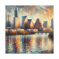 "Lively Shades of Austin" - Canvas