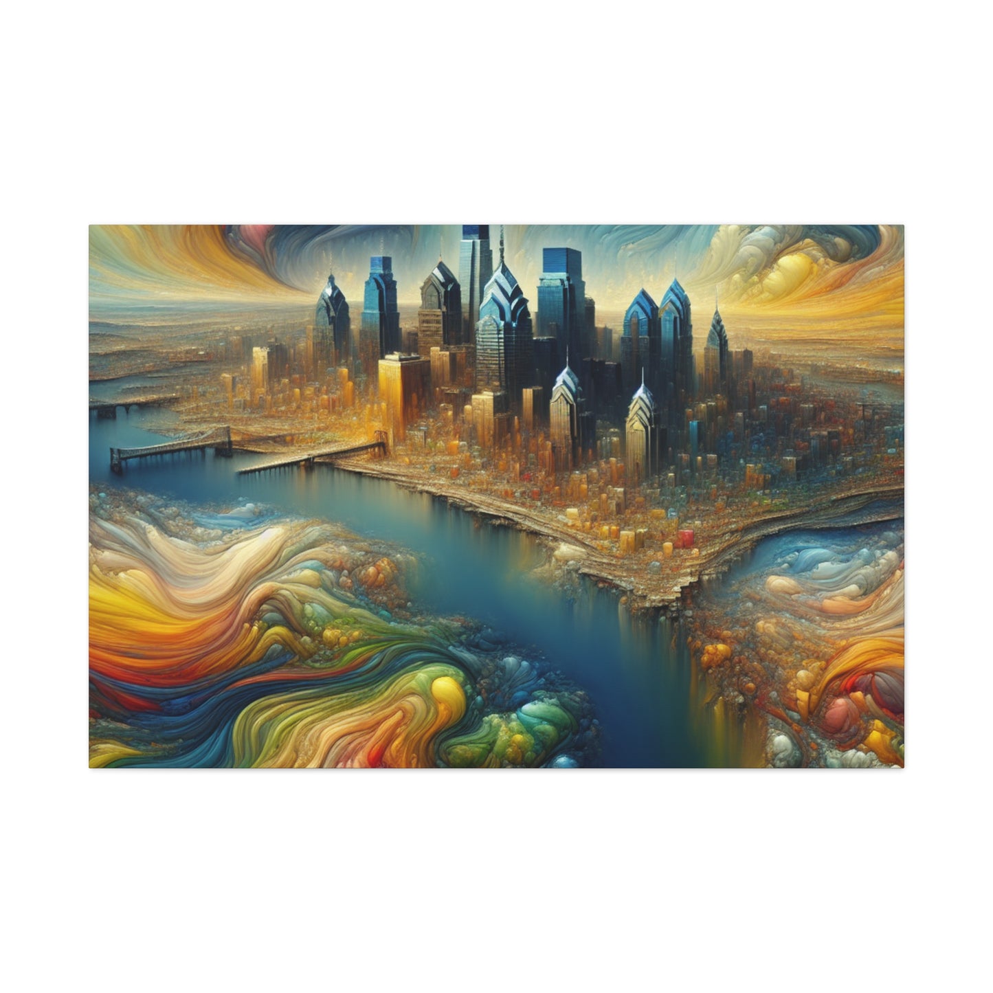 City of Brotherly Hues - Canvas