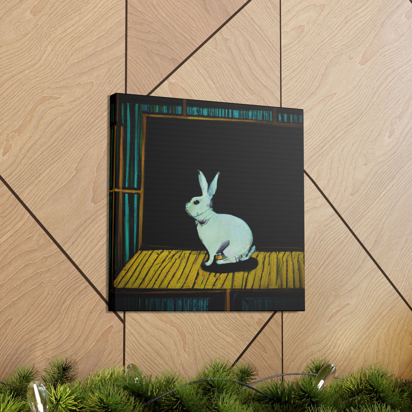 Rabbit in Neutral Tones - Canvas