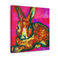 "Rabbit's Fauve Form" - Canvas