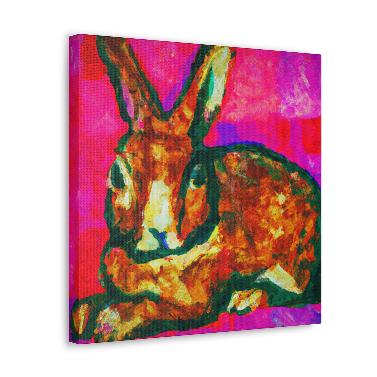 "Rabbit's Fauve Form" - Canvas