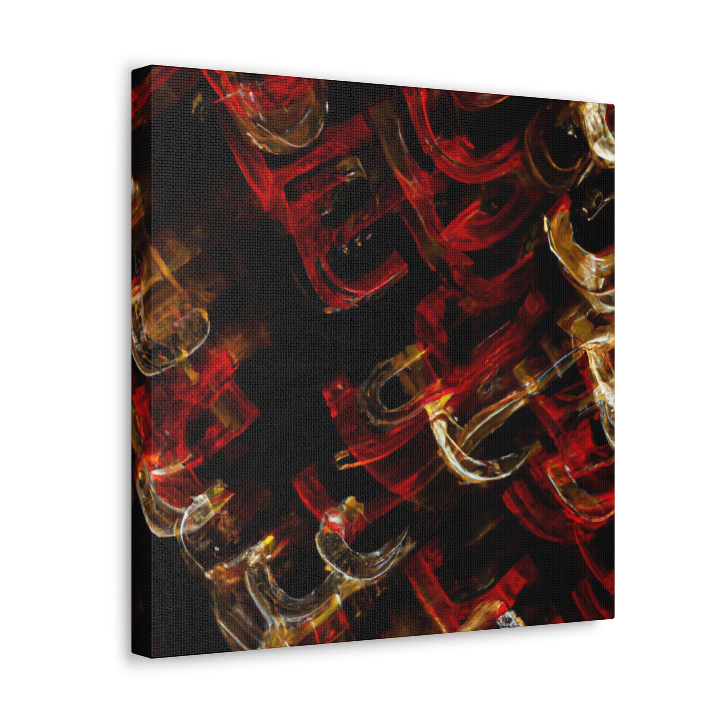 "Christmas Lights Illuminate 1920s" - Canvas