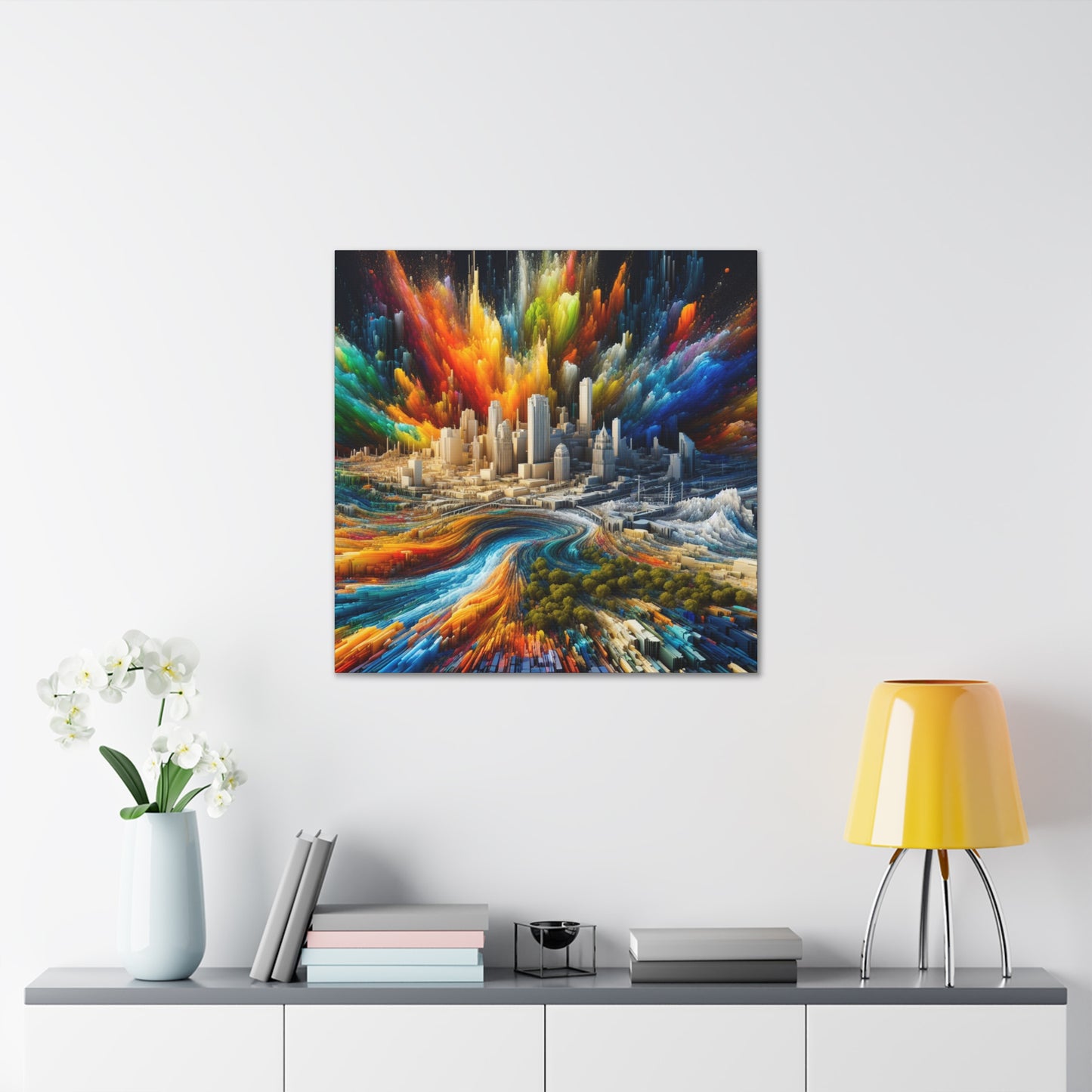 Urban Texan Splendor - Canvas