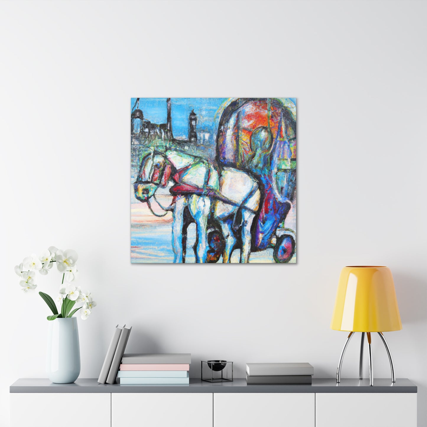 "Horse Drawn Carriage Dream" - Canvas