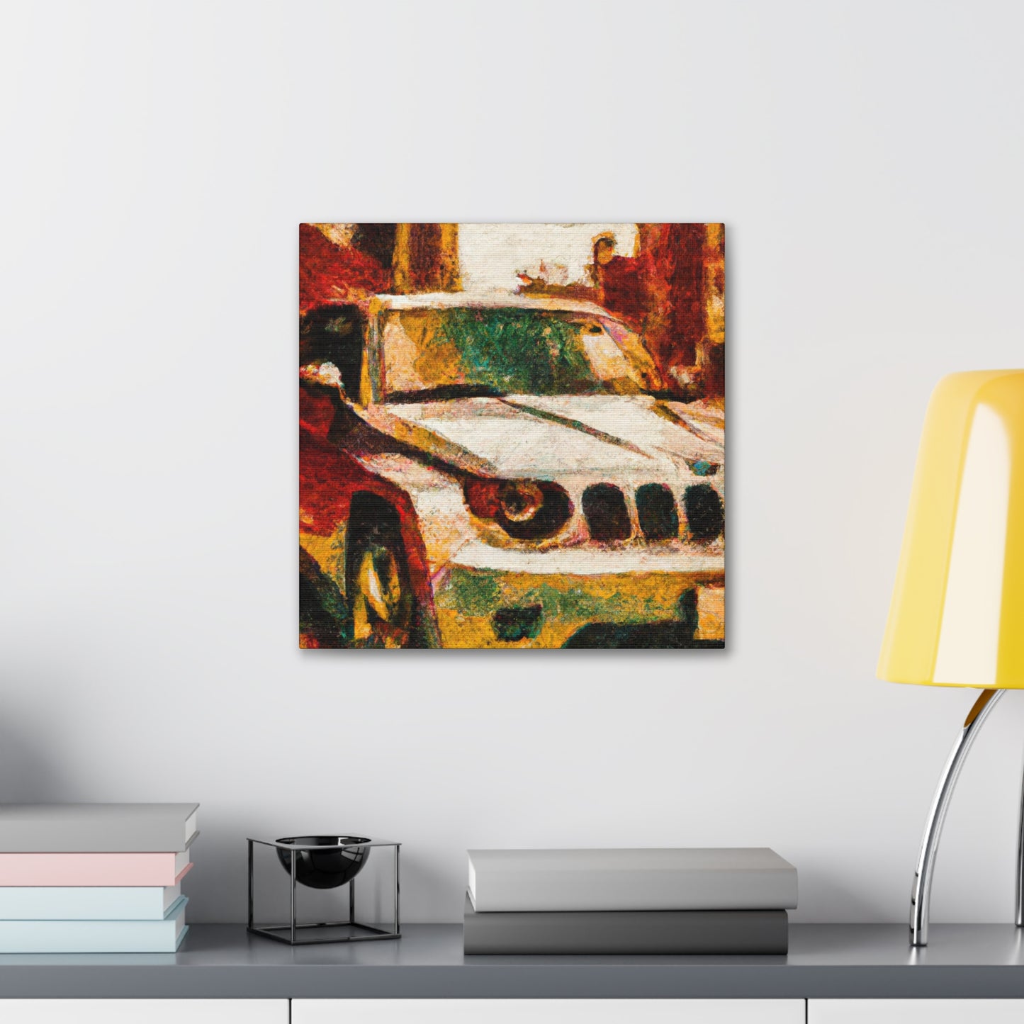 "Cars in Motion Painting" - Canvas