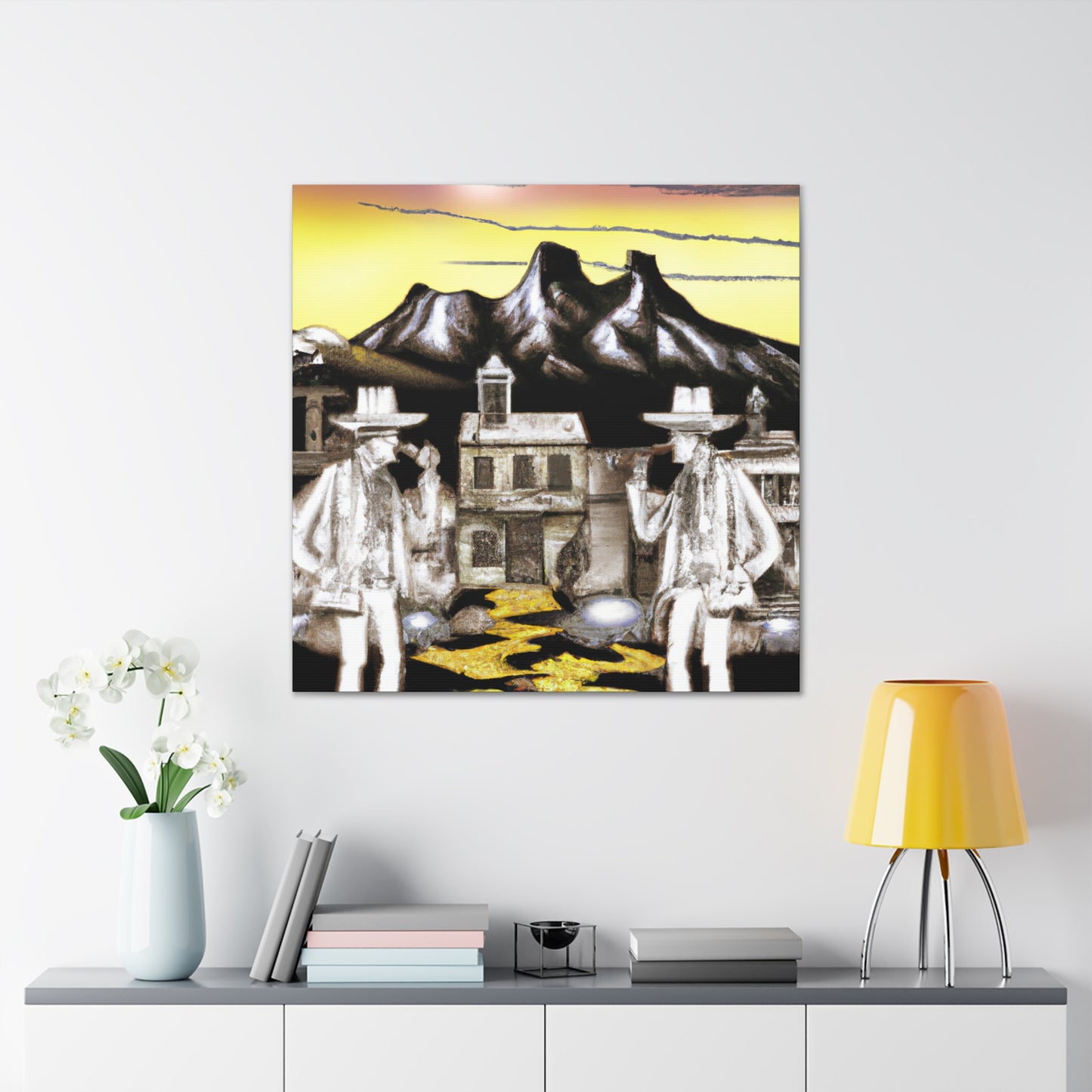 Ghosts in a Town - Canvas